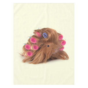 Guinea Pig Funny Curly Guinea Pig Lover Gifts Tablecloth
