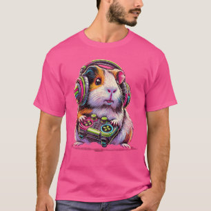 Guinea Pig Funny Video Games Guinea Pig friends T-Shirt