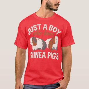 Guinea Pig Furry Potato Just A Boy Who Loves Guine T-Shirt