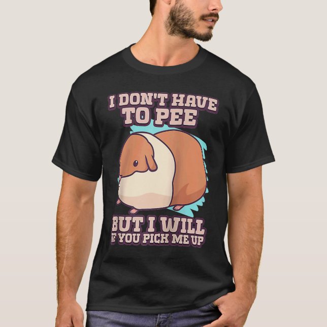 Guinea Pig Furry Potato Rodent Guinea Pig Owner Ra T-Shirt (Front)