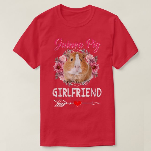 Guinea Pig Girlfriend Costume Clothing Cute Guinea T-Shirt (Design Front)