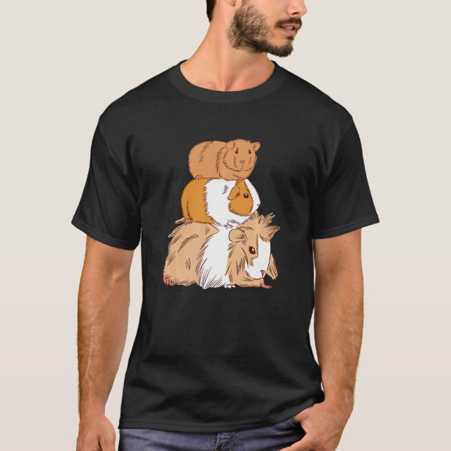 Guinea Pig Graphic Guinea Pig Owner Pet Cavy Anima T-Shirt (Front)