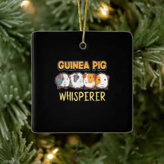 Guinea Pig Guinea Pig Whisperer Cute Cavy Ceramic Ornament
