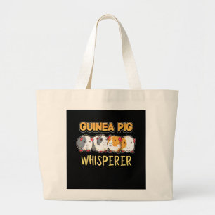 Guinea Pig Guinea Pig Whisperer Cute Cavy Large Tote Bag