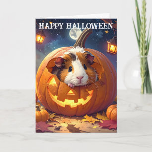 Guinea Pig Halloween Card