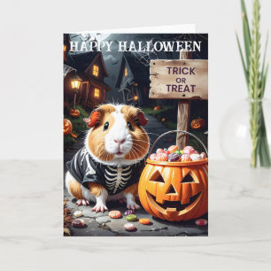 Guinea Pig Halloween Card