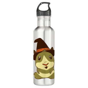 Guinea Pig Halloween Witch 710 Ml Water Bottle