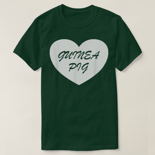 Guinea Pig Heart Apparel - Unique Pigs Lover Desig T-Shirt (Design Front)
