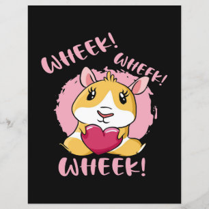 Guinea Pig Heart Wheek Cute Baby Pet Lover