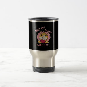 Guinea Pig Heart Wheek Cute Baby Pet Lover Travel Mug