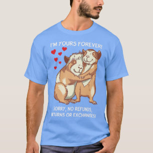 Guinea Pig Hearts Love Sow Wedding Valentine's Day T-Shirt