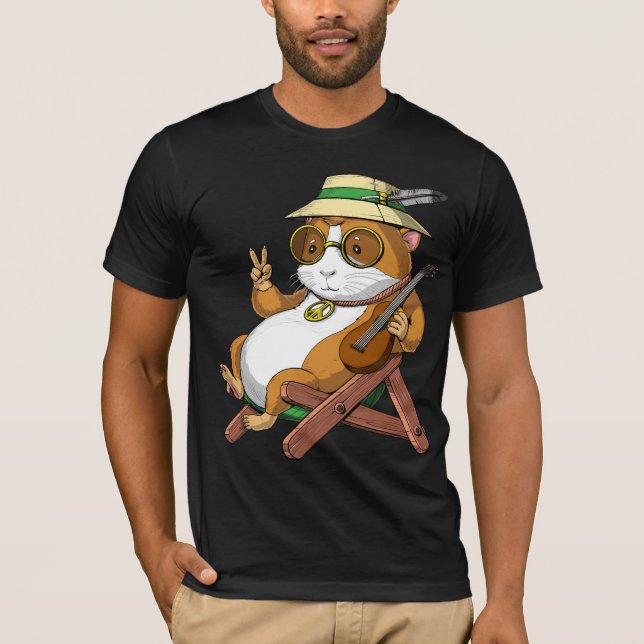 Guinea Pig Hippie T-Shirt (Front)