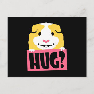 Guinea Pig Hug Cavy Funny Guinea Pig Cute Pet Postcard