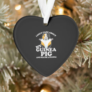 Guinea Pig I Care About My Guinea Pig Ornament