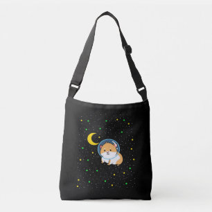 Guinea Pig In Space Cute Astronomy Guinea Pig Crossbody Bag