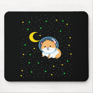 Guinea Pig In Space Cute Astronomy Guinea Pig Mouse Pad