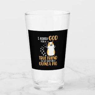 Guinea Pig Is True Friend Glass