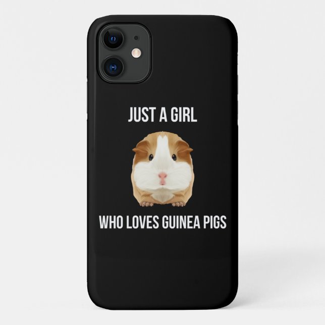 Guinea Pig Just A Girl Loves Wheek Case-Mate iPhone Case (Back)