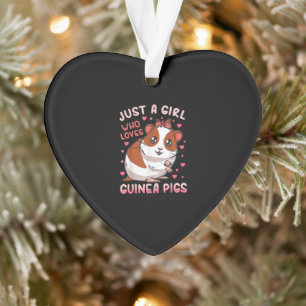 Guinea Pig Just A Girl Who Loves Guinea Pigs Ornament
