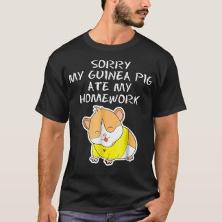 Guinea Pig Kids Guinea Pig Kids Ate My Homework T-Shirt