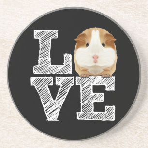 Guinea Pig Love Rodent Wheek Coaster