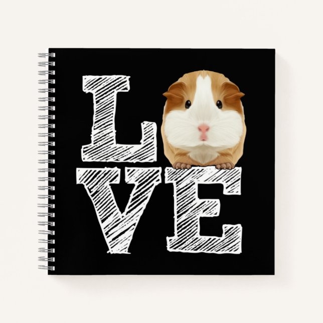 Guinea Pig Love Rodent Wheek Notebook (Front)