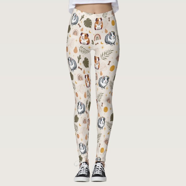 Guinea Pig Lover Gift Leggings (Front)