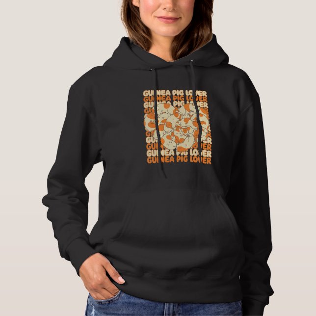 Guinea Pig Lover Graphic Guinea Pig Owner Cavy Ani Hoodie (Front)