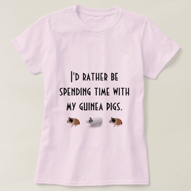 Guinea Pig Lover Shirt (Design Front)