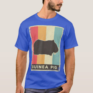 Guinea Pig Lover Vintage Retro Poster Animal  T-Shirt