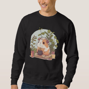 Guinea Pig Loves Coffee & Books Sweatshirt