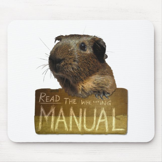 Guinea Pig Manual Mouse Pad (Front)