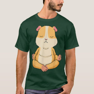 Guinea Pig Meditation Women Guinea Pig Girls Yoga  T-Shirt