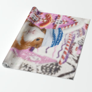 Guinea Pig Merry Christmas Guinea Pig Gift Lovers Wrapping Paper