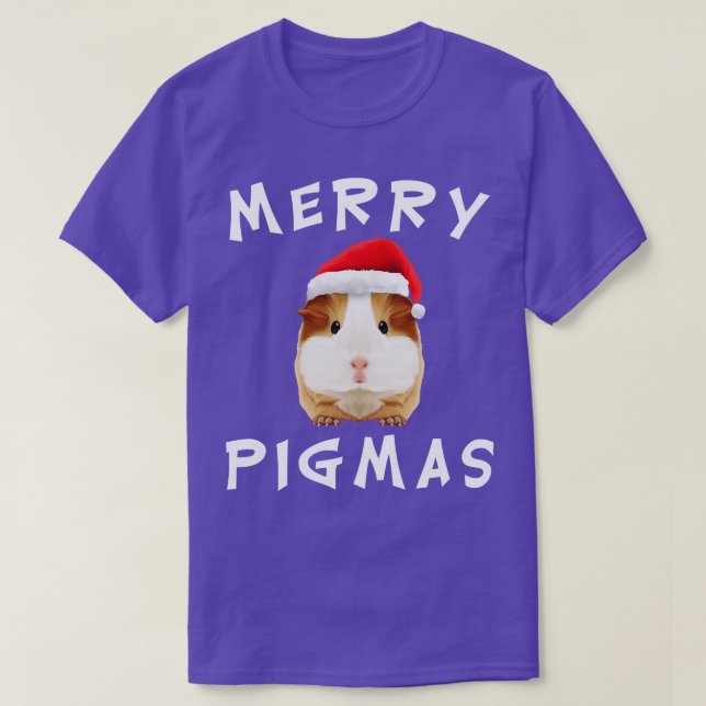Guinea Pig Merry Pigmas TChristmas Xmas T-Shirt (Design Front)