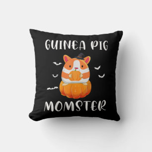 Guinea Pig Momster Pumpkin Monster Funny Halloween Cushion