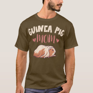 Guinea Pig Mum Costume Mama Mother Longhair Guinea T-Shirt