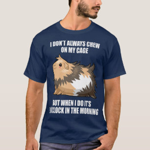 Guinea Pig Mum Dad Funny Piggy Lover Chew Cage  T-Shirt