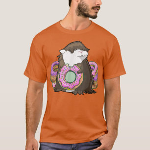 Guinea Pig Mum Dad Funny Piggy Lover Doughnut 452 T-Shirt