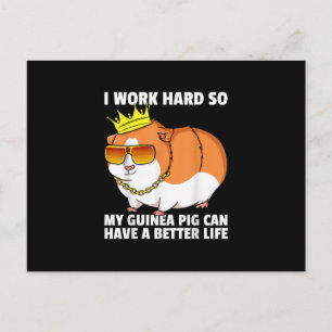 Guinea Pig Mum Dad Piggies Costume Owner Cute Postcard