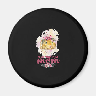 Guinea Pig Mum Floral Mors Day And Christmas Gift Magnet
