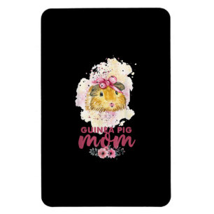 Guinea Pig Mum Floral Mors Day And Christmas Gift Magnet