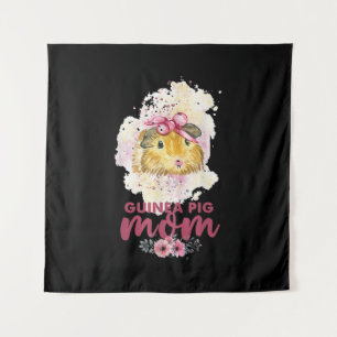 Guinea Pig Mum Floral Mors Day And Christmas Gift Tapestry