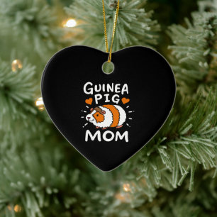 Guinea Pig Mum Funny Mother Day Cute Pet Ceramic Tree Decoration