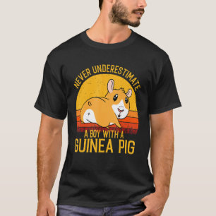 Guinea Pig  Never Underestimate A Boy With A Guine T-Shirt