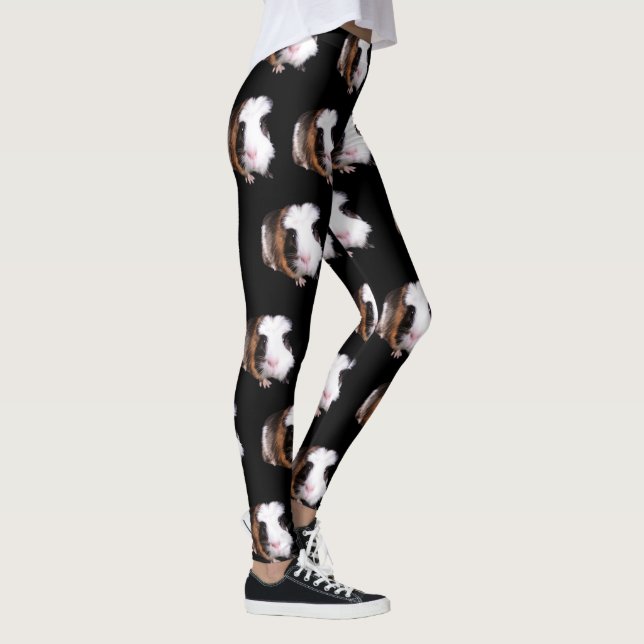 Guinea Pig Pattern, Ladies Full Print Leggings (Right)