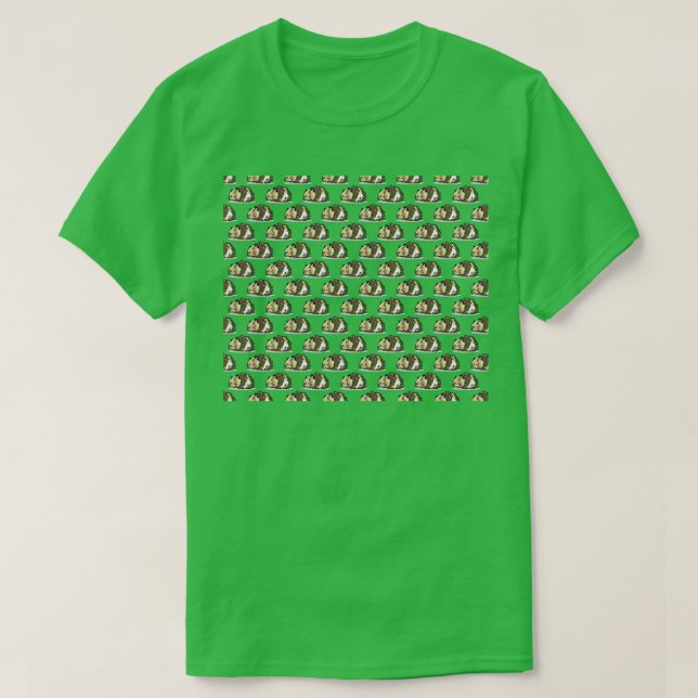 Guinea Pig Pattern T-Shirt (Design Front)