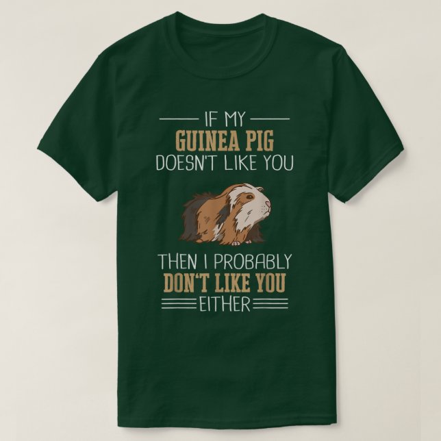 Guinea Pig Pet Peruvian Sheba 499 T-Shirt (Design Front)