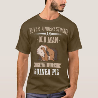 Guinea Pig Pet Peruvian Sheba old man  T-Shirt