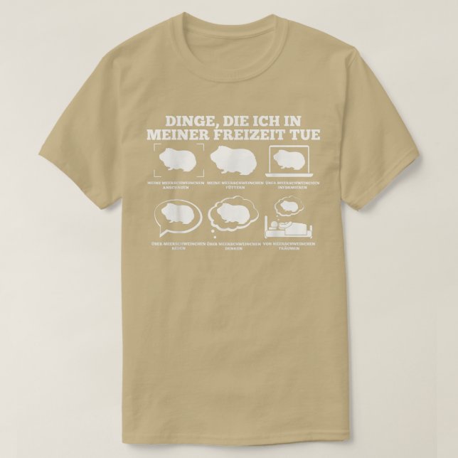 Guinea Pig Pet  T-Shirt (Design Front)